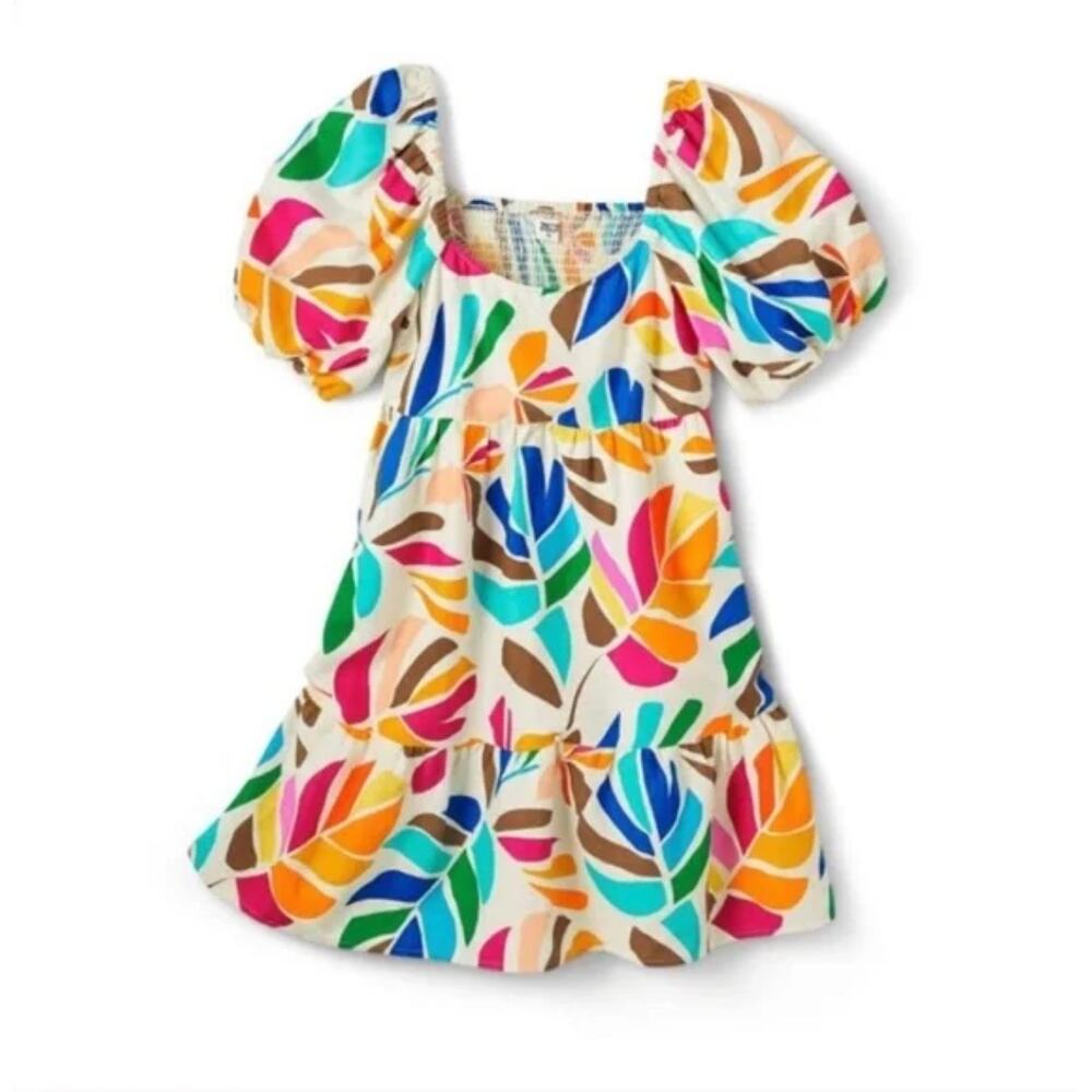 Tabitha Brown X Target Botanical print puff sleeve Mini Dress - Picture 4 of 8